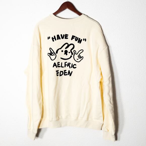 NEW Aelfric Eden Women’s Sweatshirt Streetwear Indie Graphic Print Oversized XL - Picture 2 of 9